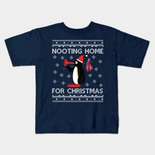 Pingu Nooting Home For Christmas Kids T-Shirt